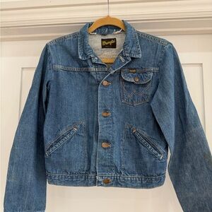 Wrangler Vintage 1970’s 70’s Classic Blue Jean Denim Jacket